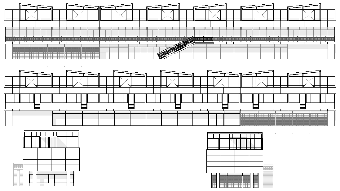 Elevation home plan detail dwg file - Cadbull