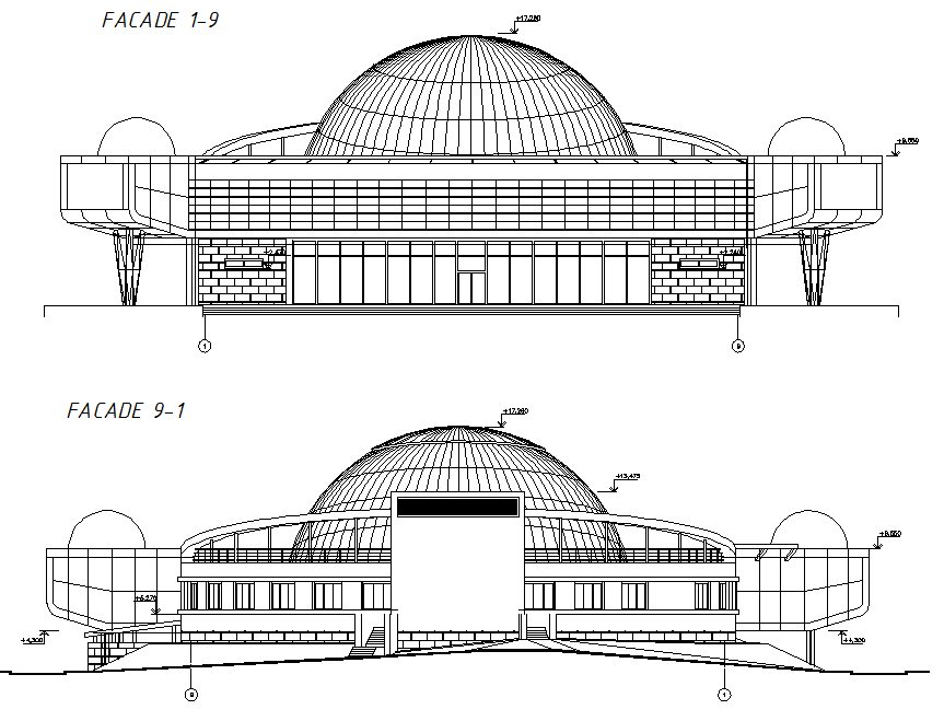 Elevation Design Of Auditorium Dwg File Cadbull - vrogue.co