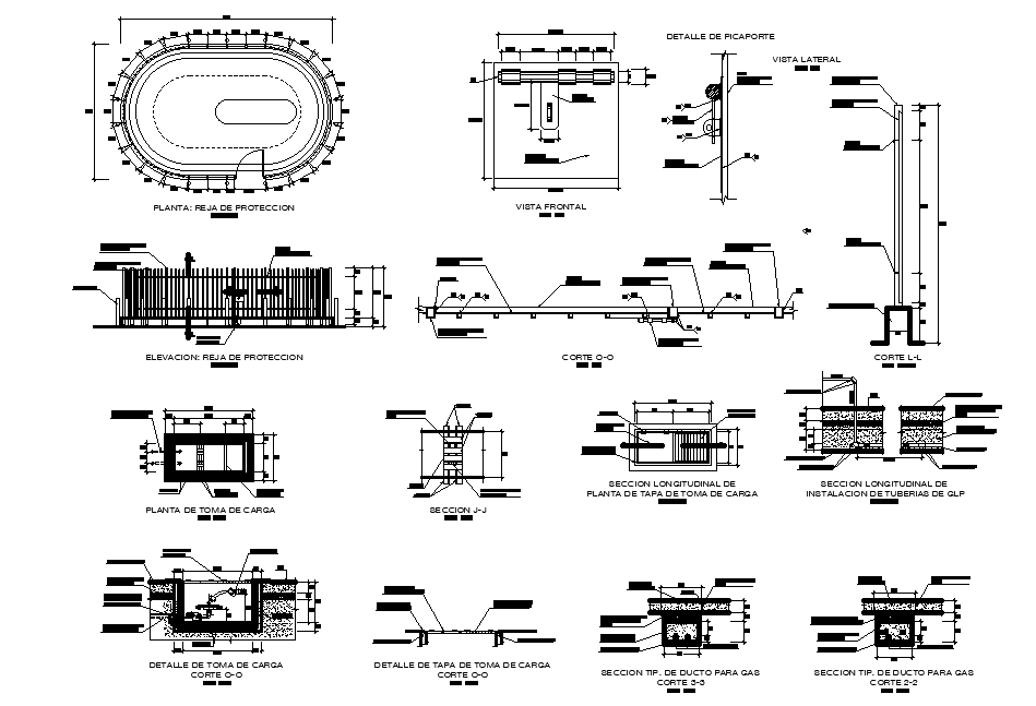 Elevation and section view of the building and other details are given ...