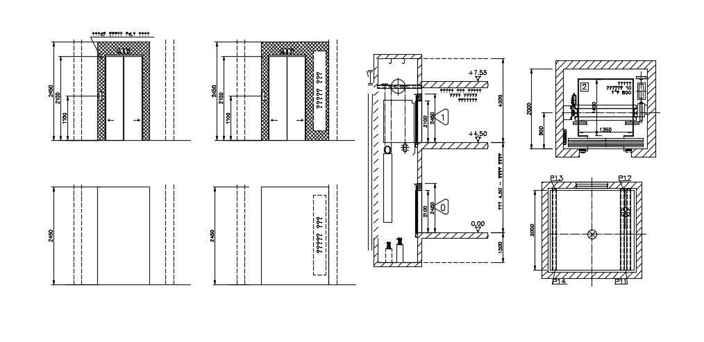 Elevator Design CAD Drawing Free Download - Cadbull
