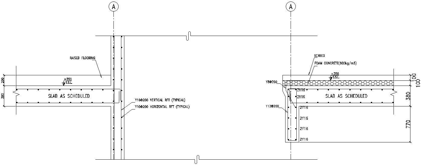 Elevator pit section details in AutoCAD, dwg files. - Cadbull