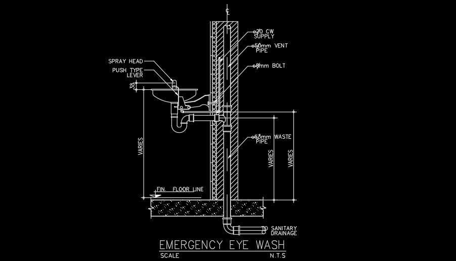 Eye Wash Station Symbol Autocad