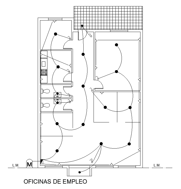 Employee office cad drawing is given in this cad file. Download this ...