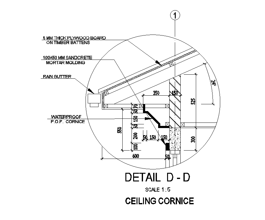 Cornice Detail Drawing