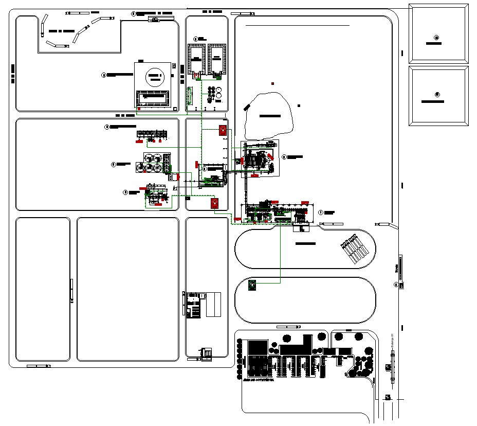 escape-route-layout-of-commercial-building-in-detail-autocad-2d-drawing