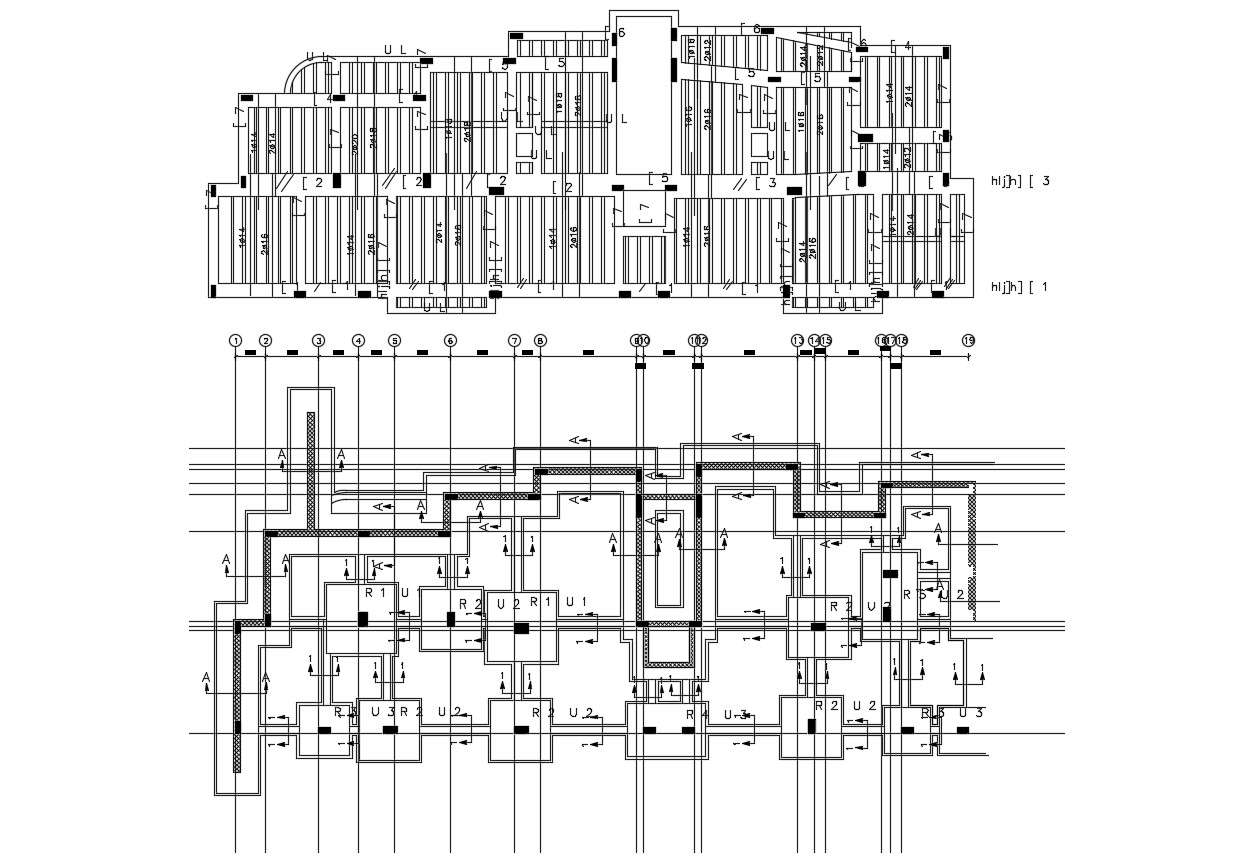 Excavation And Foundation Structure Design Drawing - Cadbull