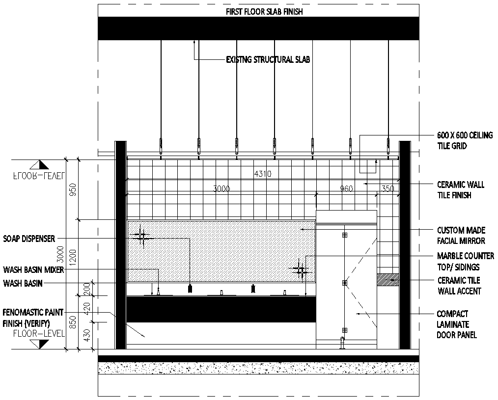 Existing structural slab details dwg autocad drawing . - Cadbull