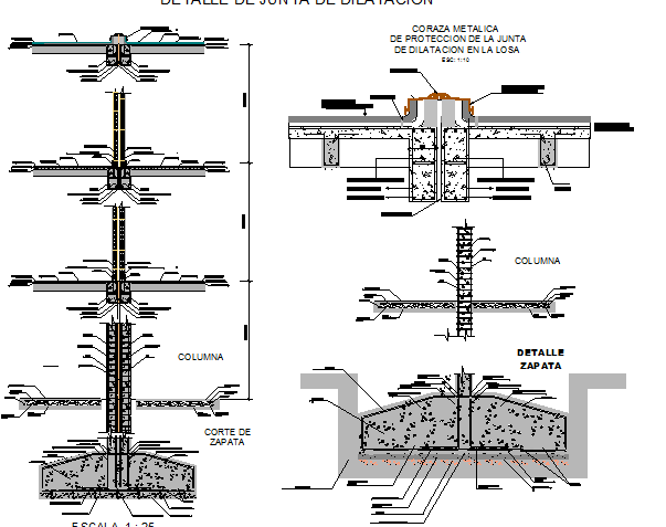 Expansion Joint Detail Autocad Dwg Plan N Design