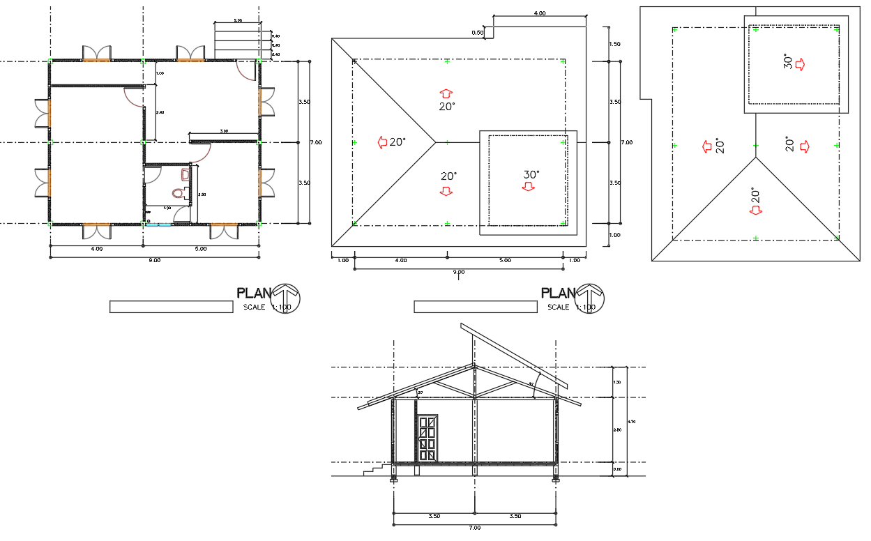 Experience the Convenience of a Roof House Plan and Sectional Detail ...