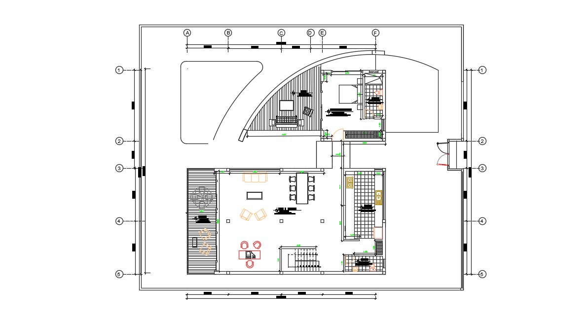 exterior-house-design-in-autocad-file-cadbull