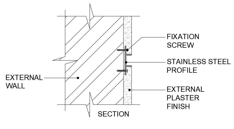 Exterior wall section AutoCAD drawing is mentioned in this drawing ...