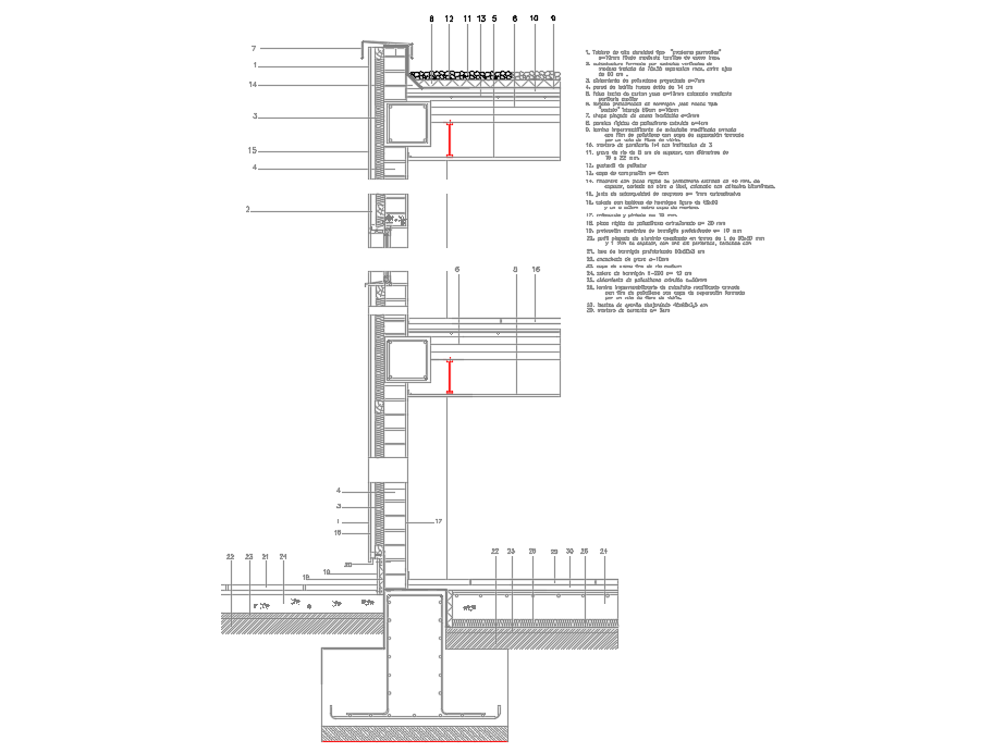 Facades section - Cadbull