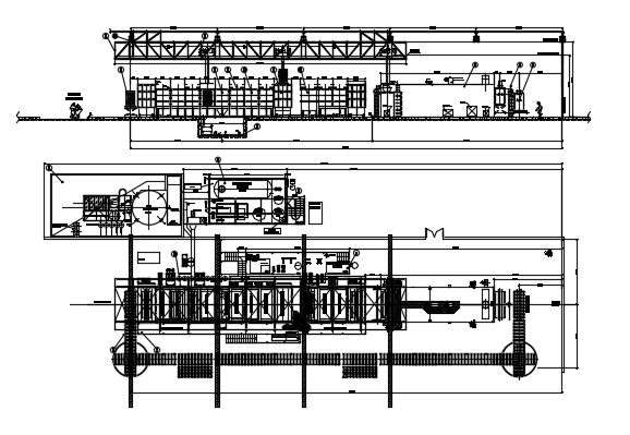 Factory Layout Plan In DWG File - Cadbull