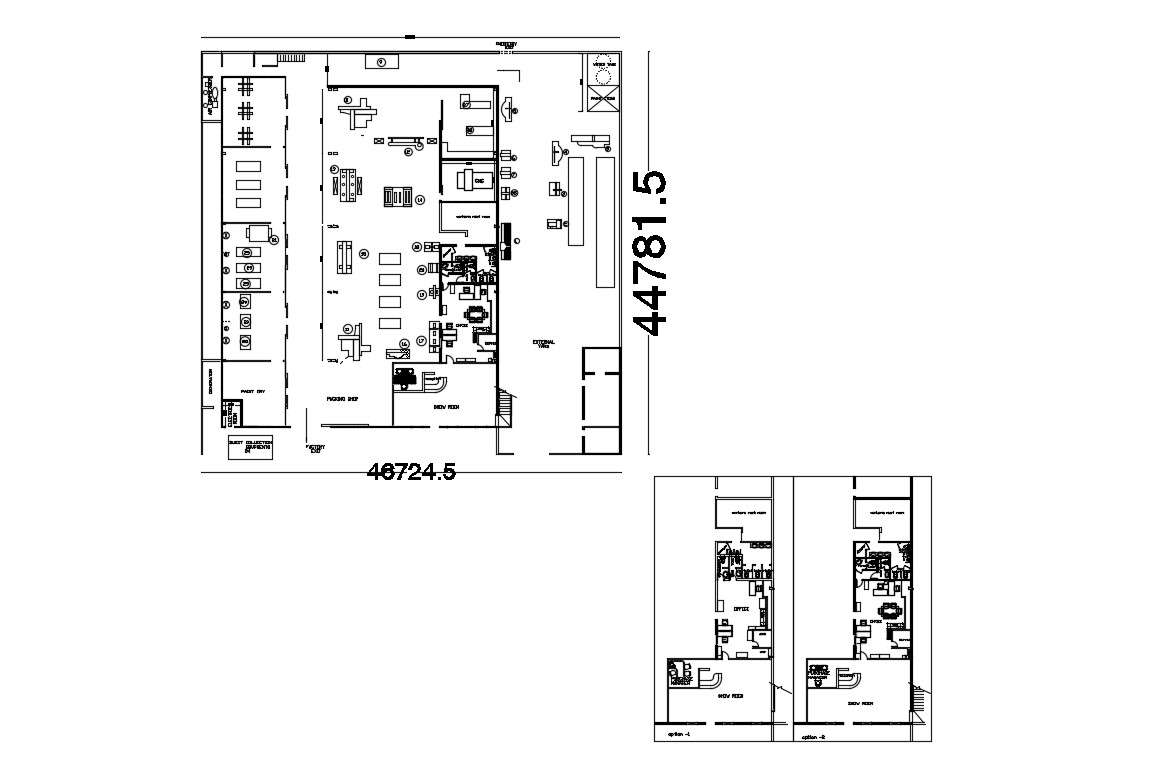 Download Free Factory layout plan in AutoCAD file - Cadbull