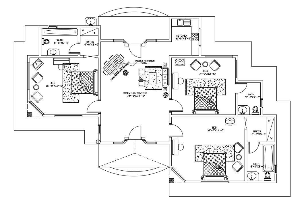 family-residence-house-plan-cadbull