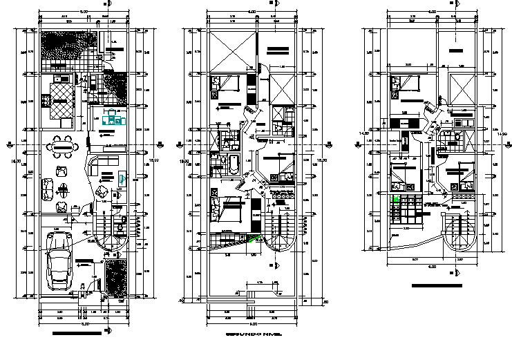 Family house planing detail dwg file - Cadbull