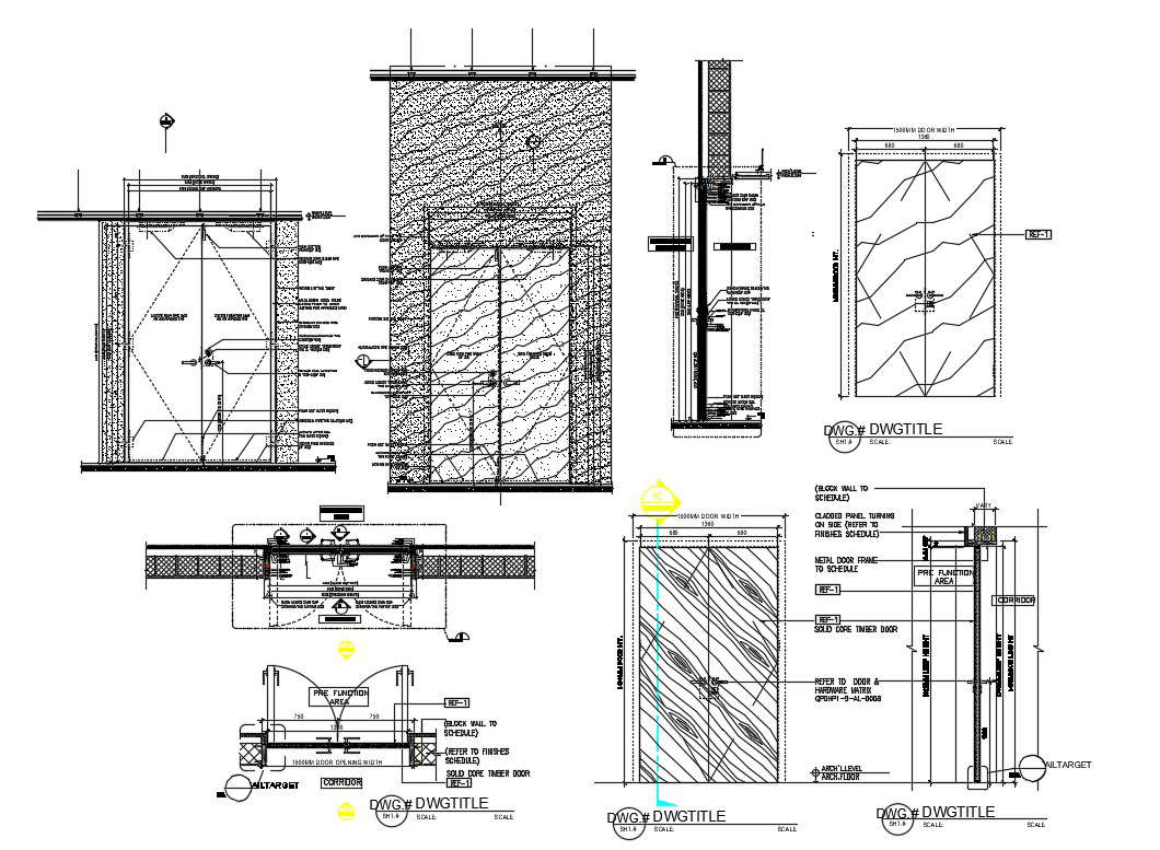 File shows the plan of Prefunction area of conference centre in the ...