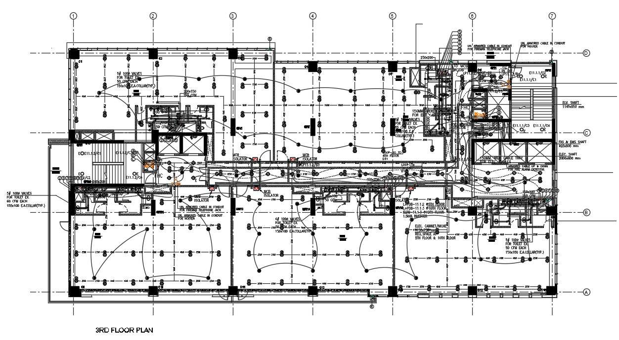 File shows the terrace floor plan, electrical layout