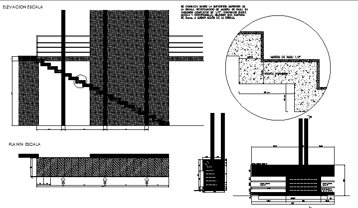 Fire place stove scale plant, elevation and section ...