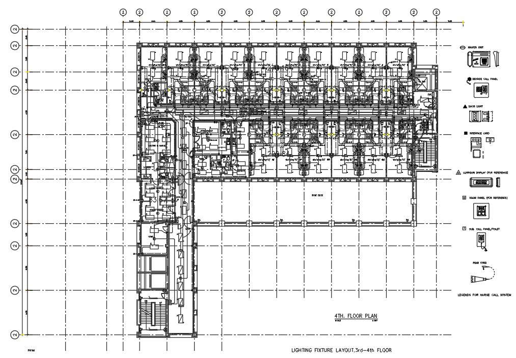 Fire alarm and light fixtures system of hospital building details are ...