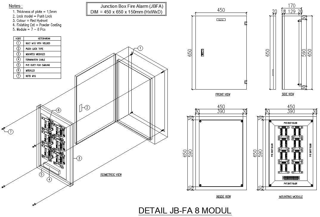 Fire Alarm Junction Box Design In Autocad 2d Drawing Dwg File Cad File Cadbull 2658