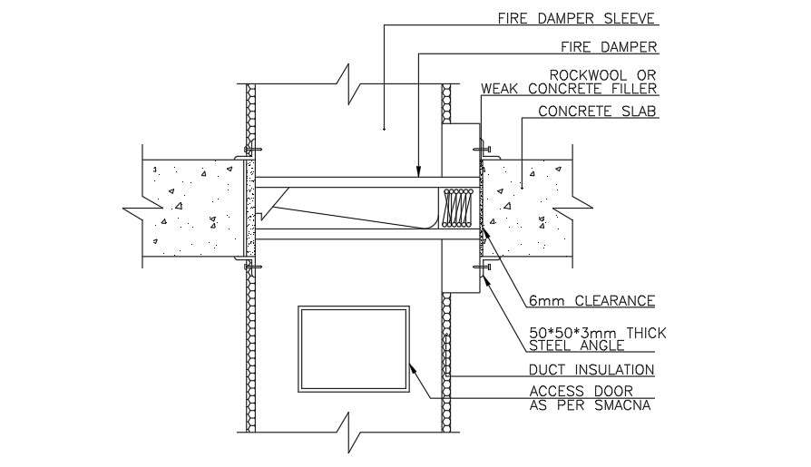 Fire Damper Sleeve Detail Drawing Is Given In This Autocad File - Cadbull