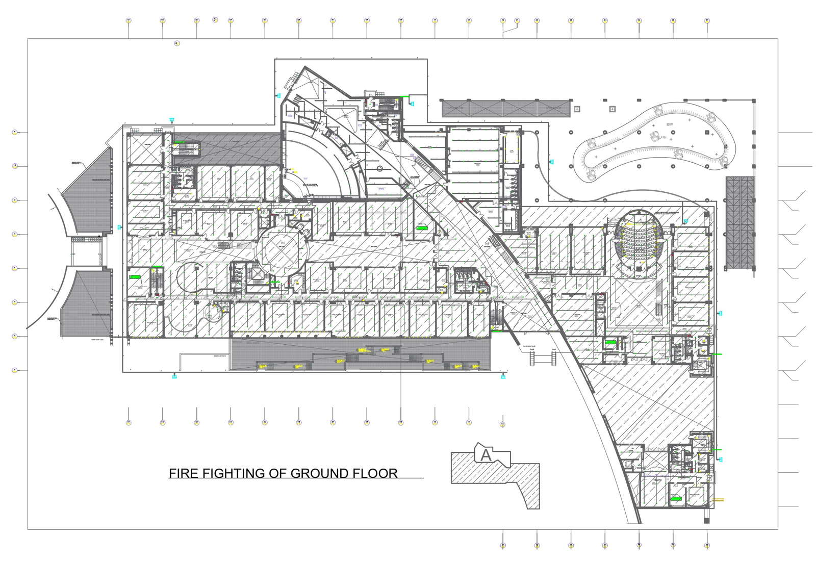 fire-fighting-layout-for-ground-floor-for-school-building-dwg-autocad