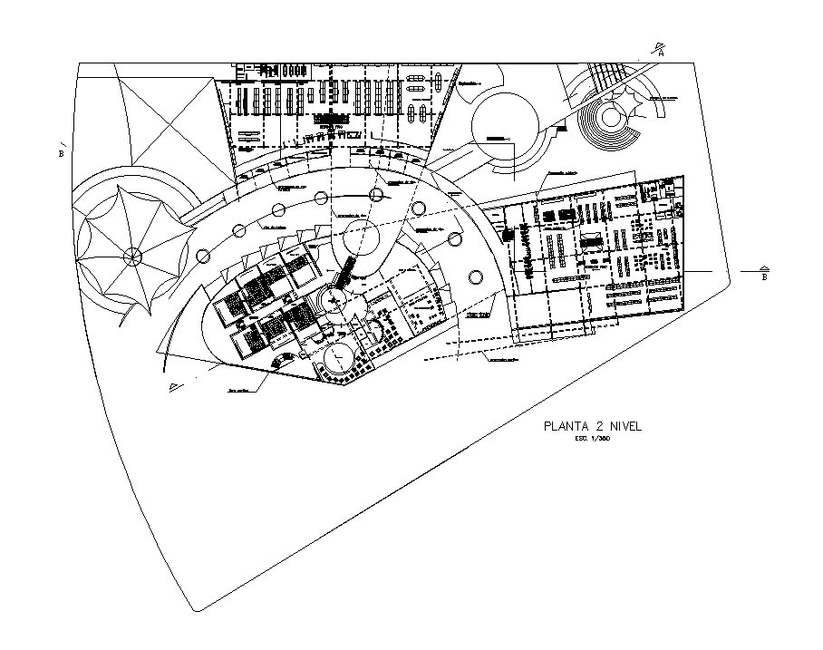 First floor commercial shopping plan is given in this Autocad drawing ...