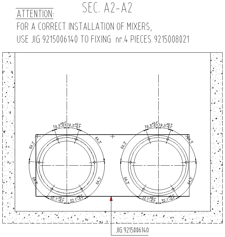 Flash mixer detail Section DWG AutoCAD file - Cadbull