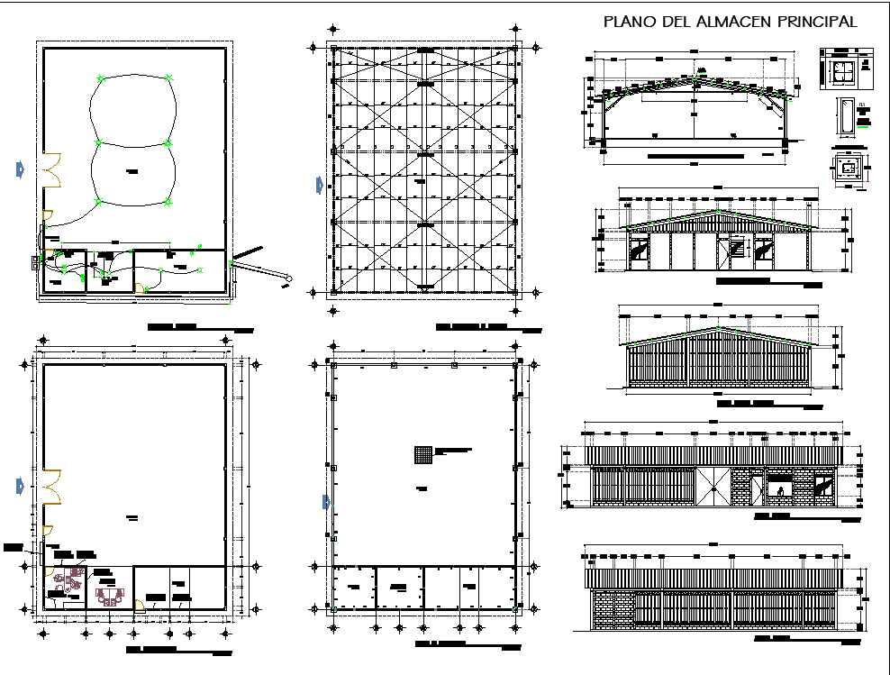 Shop Floor Plan DWG File - Cadbull