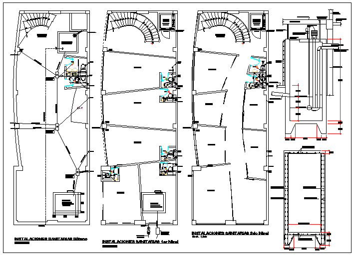 Floor plan detail and reinforcement detail view dwg file - Cadbull