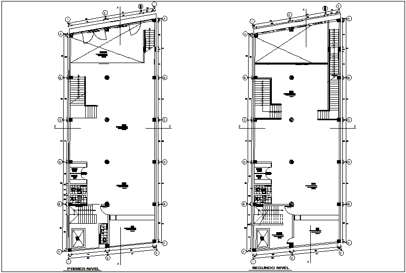 Floor Plan Of Commercial Building Dwg File Cadbull