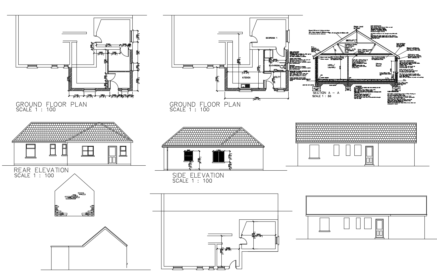 Floor Plan And Elevation