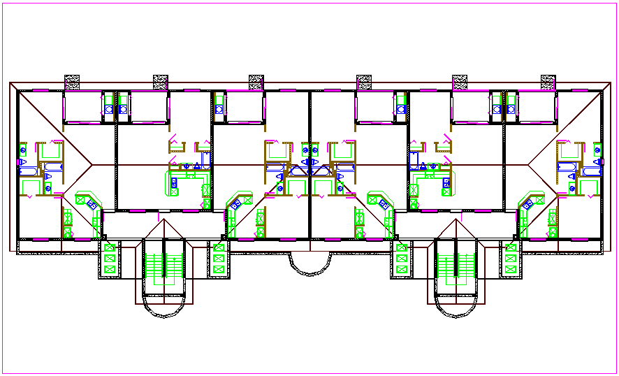 Floor site plan dwg file - Cadbull