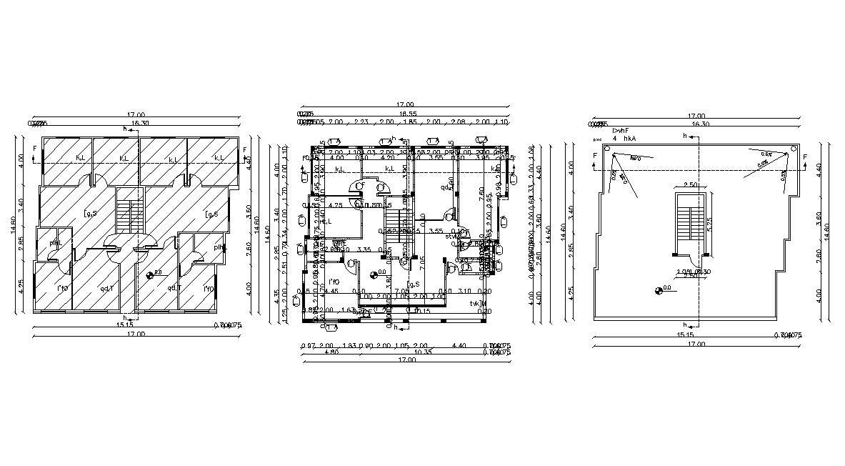 Floor Plans Of Modern Architectural Bungalow With Working DWG - Cadbull