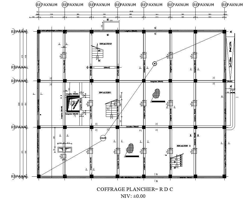 Floor Formwork Design In Detail Autocad 2d Drawing Cad File Dwg File Cadbull