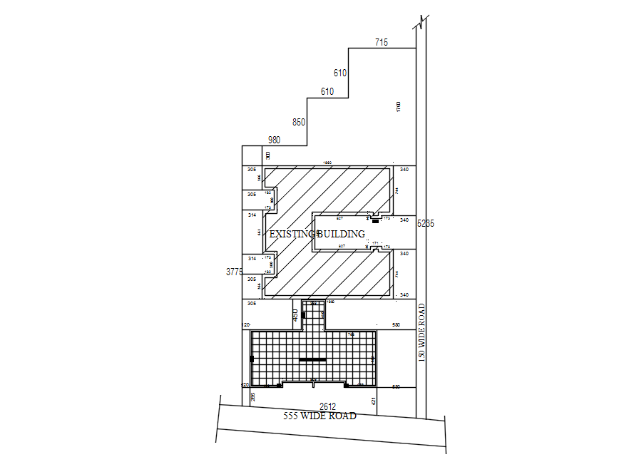 Floor marking of block A & block B in detail AutoCAD drawing, CAD file ...