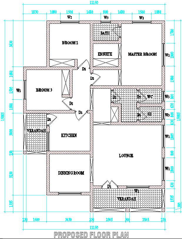 Floor Plan Details Cadbull