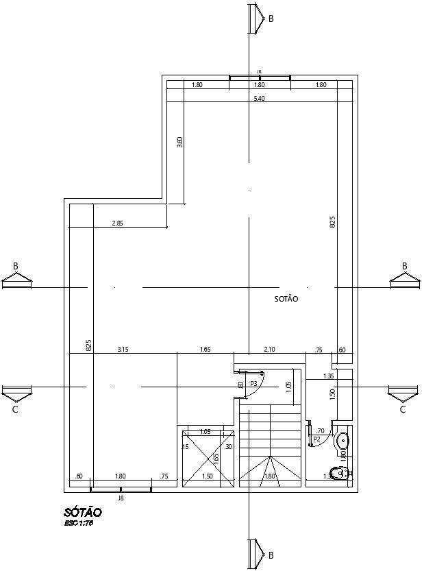 Floor plan of basement - Cadbull