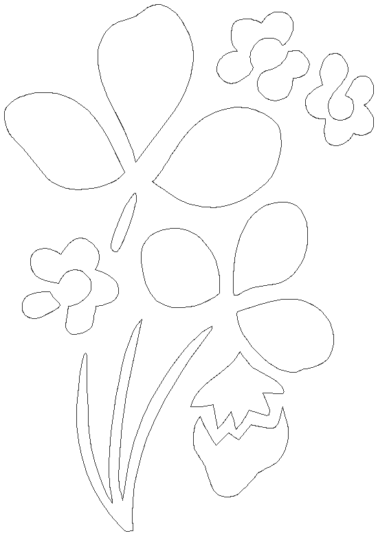 Floral design CAD block DXF AutoCAD drawing - Cadbull