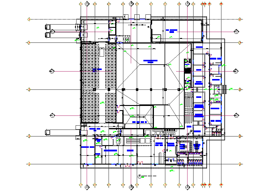 Food industrial plant factory plan detail dwg file - Cadbull