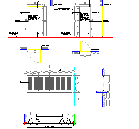 Food unit handler design constructive details dwg file - Cadbull