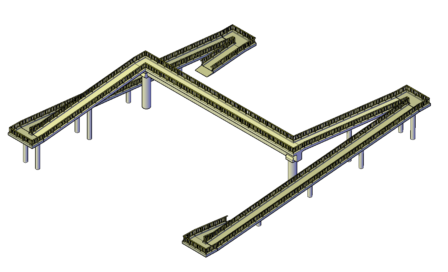 Foot-bridge Design Plan Detail Dwg File. - Cadbull