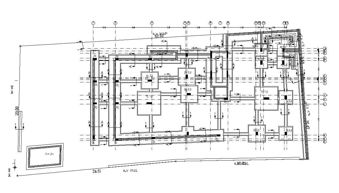 Footing Rcc Structure Blocks Detail Drawing In Autocad Cadbull My Xxx