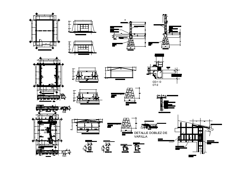 Footing detail of school in autocad dwg files - Cadbull