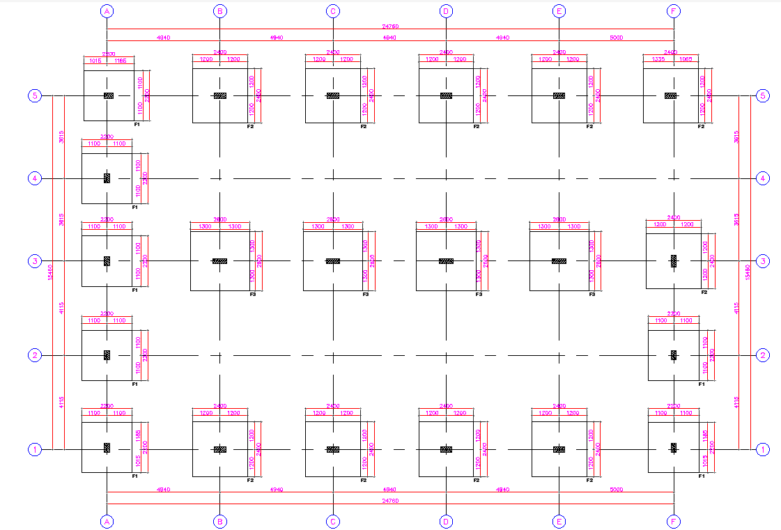 Footing Schedule CAD Drawing Detail In AutoCAD DWG File - Cadbull