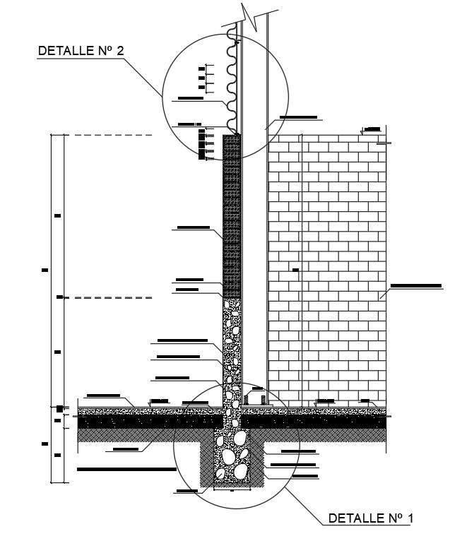 Footing detail drawing defined in this CAD file. Download this 2d ...