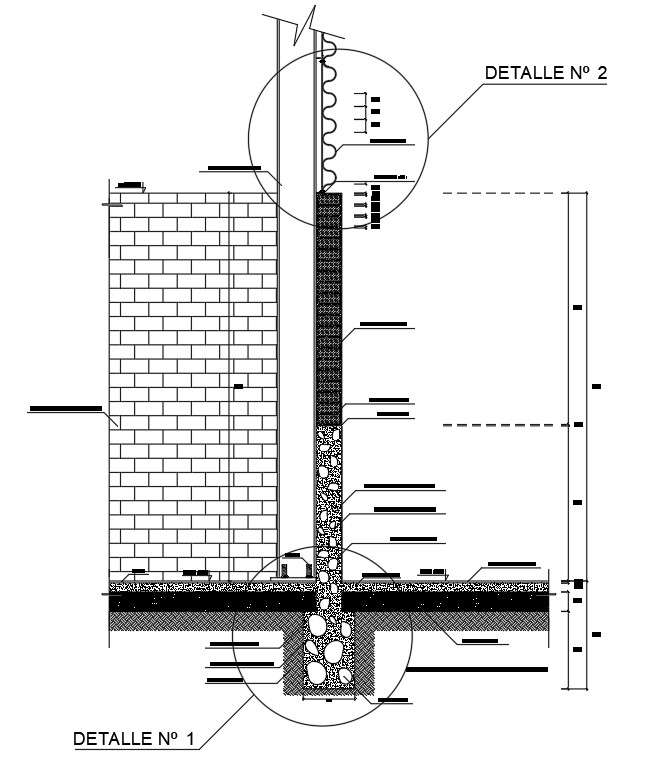 Footing detail drawing presented in this CAD file. Download this 2d ...