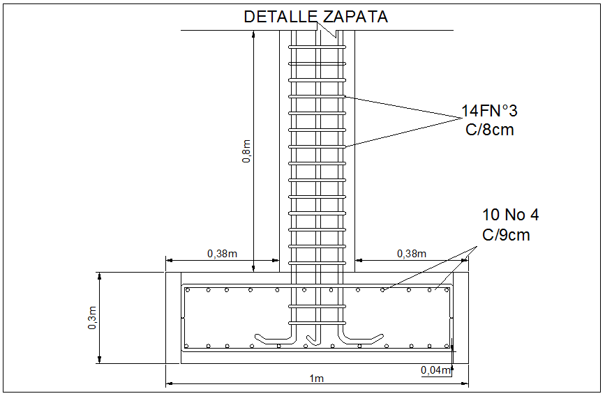 Reinforced Foundation And Column Section Drawing Free Dwg File Cadbull ...