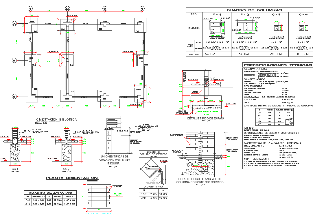 Foundation Layout Plan